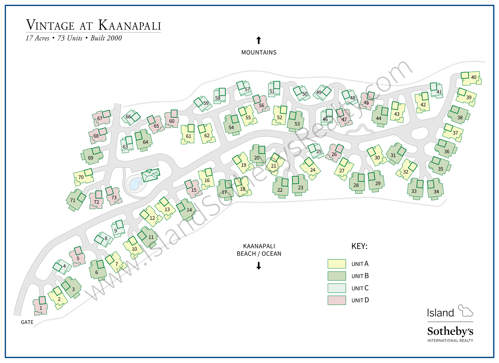 Map of Vintage at Kaanapali Maui